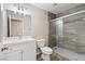 Modern bathroom with updated vanity, glass shower, and contemporary finishes at 4676 E Alexander Rd, Las Vegas, NV 89115