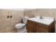 Bathroom featuring wood vanity and tile flooring at 4676 E Alexander Rd, Las Vegas, NV 89115