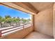 An outdoor balcony offers natural light with a view of the surrounding greenery at 520 Arrowhead Trl # 522, Henderson, NV 89015