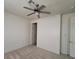 Bedroom with carpet, ceiling fan, and neutral paint, ready for your personal touches at 7728 Villa De La Paz Ave, Las Vegas, NV 89131