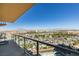 Spacious balcony with comfortable seating and stunning city views at 8255 Las Vegas S Blvd # 1414, Las Vegas, NV 89123