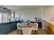 Open-concept living space featuring a sofa and expansive city views at 8255 Las Vegas S Blvd # 1414, Las Vegas, NV 89123