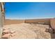 Large backyard with block wall ready for your custom design at 8278 Palladium St, Las Vegas, NV 89113