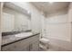 Bathroom featuring granite vanity with stainless steel hardware at 8278 Palladium St, Las Vegas, NV 89113