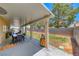 Spacious covered patio with outdoor dining and seating overlooking a well-manicured backyard at 8914 Termoli St, Las Vegas, NV 89123