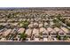 Wide aerial shot of a residential community with well-maintained homes and streets in organized rows at 9017 Iron Hitch Ave, Las Vegas, NV 89143