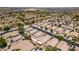 Aerial view of the neighborhood with a focus on the property and street layout at 9017 Iron Hitch Ave, Las Vegas, NV 89143