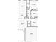 Detailed floor plan featuring bedrooms, bathrooms, kitchen, Gathering room, living room and a garage at 9017 Iron Hitch Ave, Las Vegas, NV 89143