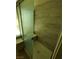 The new shower is bright, clean and has contemporary tile and a glass enclosure at 994 River Walk Ct, Henderson, NV 89015