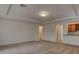 Bright, carpeted living room featuring recessed lighting and neutral decor at 10829 Ickworth Ct, Las Vegas, NV 89135