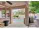 Covered patio leads to a refreshing pool, ideal for relaxing and enjoying the outdoors at 10829 Ickworth Ct, Las Vegas, NV 89135