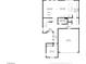 Detailed first floorplan highlighting the layout of the living spaces, including the kitchen and garage at 1172 Strada Pecei, Henderson, NV 89011