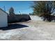 Fenced backyard with mature tree and privacy wall at 1316 Lawry Ave, Las Vegas, NV 89106