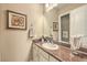Bathroom features a sink, and large mirror at 2509 Chateau Napoleon Dr, Henderson, NV 89044