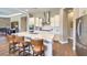 Modern kitchen featuring a large center island with seating and stainless steel appliances at 2509 Chateau Napoleon Dr, Henderson, NV 89044