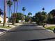 Scenic street lined with lush landscaping at 2989 Bel Air Dr, Las Vegas, NV 89109