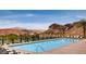 Beautiful community pool overlooking the desert landscape at 30 Strada Di Villaggio # 118, Henderson, NV 89011