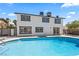 Sparkling pool surrounded by concrete, ideal for relaxation and outdoor enjoyment at 307 Balsa St, Henderson, NV 89002