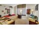 Bedroom with carpet, neutral walls and one bed, plus posters on the walls at 3359 Commendation Dr, Las Vegas, NV 89117