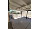 Covered patio overlooks a spacious, undeveloped backyard at 3755 Chutney St, Las Vegas, NV 89121