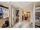 Large walk-in closet with direct bathroom access, built-in shelves and carpet at 902 Dianne Dr, Boulder City, NV 89005