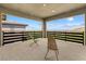 Covered balcony featuring mountain views and modern black horizontal railings provides an excellent outdoor living space at 12415 Notch Trail Ave, Las Vegas, NV 89138
