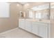 Bathroom featuring double sinks and large vanity at 12415 Notch Trail Ave, Las Vegas, NV 89138