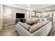 Open concept floorplan featuring the living room and kitchen combo at 12415 Notch Trail Ave, Las Vegas, NV 89138