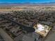 Aerial view of property in neighborhood featuring lush landscaping, backyard oasis, and desert landscape at 231 Bristle Cone, Pahrump, NV 89048