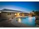 Inviting backyard featuring a pool, spa, and covered patio area, perfect for outdoor living at 231 Bristle Cone, Pahrump, NV 89048