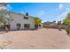 Expansive backyard featuring a gravel ground cover, mature trees, and a well-maintained exterior at 2724 Natalie Ave, Las Vegas, NV 89121