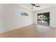 Primary bedroom with hardwood floors and balcony access at 2724 Natalie Ave, Las Vegas, NV 89121
