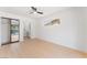 Primary bedroom featuring a walk-in closet and hardwood floors at 2724 Natalie Ave, Las Vegas, NV 89121
