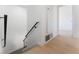 Hallway and staircase with modern railing at 2724 Natalie Ave, Las Vegas, NV 89121