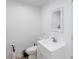 Clean bathroom featuring modern fixtures and a toilet at 335 W Basic Rd, Henderson, NV 89015