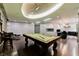 Large game room with a pool table and modern fixtures, flowing into an open floor plan at 3750 S Las Vegas Blvd # 4507, Las Vegas, NV 89158