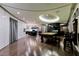 Spacious game room with a pool table, hardwood floors, and modern lighting, perfect for entertaining at 3750 S Las Vegas Blvd # 4507, Las Vegas, NV 89158