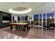 Elegant game room featuring billiard table, custom ceiling lighting, and expansive city views at 3750 S Las Vegas Blvd # 4507, Las Vegas, NV 89158