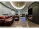 Contemporary living room featuring hardwood floors, city views, and modern fireplace at 3750 S Las Vegas Blvd # 4507, Las Vegas, NV 89158
