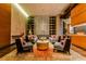 Beautiful lounge with modern seating, chic decor, and a custom-designed rug at 3750 S Las Vegas Blvd # 4507, Las Vegas, NV 89158