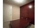 Bedroom with built-in platform bed and wall-to-wall storage cabinet at 4575 Dean Martin Dr # 705, Las Vegas, NV 89103