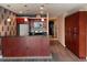 Modern kitchen featuring stainless steel appliances and a kitchen island at 4575 Dean Martin Dr # 705, Las Vegas, NV 89103