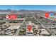 Aerial view of a modern home located near Marshall C. Darnell Elementary, offering convenience for families at 6235 N Fort Apache Rd, Las Vegas, NV 89149