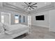 Bright main bedroom featuring tile floors and abundant natural light at 6235 N Fort Apache Rd, Las Vegas, NV 89149