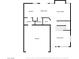 Layout of the first floor featuring kitchen, dining, living and Gathering rooms, bath, laundry, pantry, and garage at 7820 Esteem St, Las Vegas, NV 89131