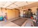 Spacious garage with built-in storage cabinets and plenty of room for parking at 2398 Jada Dr, Henderson, NV 89044
