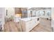 Spacious open kitchen with an oversized island, stainless appliances, and modern finishes at 2571 Red Springs Dr, Las Vegas, NV 89135
