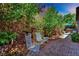 Inviting Backyard with sitting area and mature landscaping for privacy at 333 Mandarin Hill Ln, Henderson, NV 89012