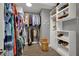 Organized walk-in closet boasts ample storage with custom shelving and hanging racks at 333 Mandarin Hill Ln, Henderson, NV 89012