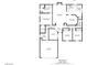 Detailed floor plan showing the layout of the home with the dimensions of each room at 364 Dooley Dr, Henderson, NV 89015